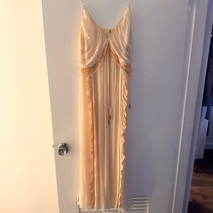 Elegant Cream Maxi Dress